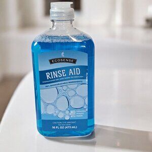 EcoSense Rinse Aid Dishwasher Dry & Shine. 16oz Bottle. Sealed. New